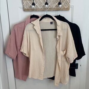 SHEIN 3 blouses Textured Material